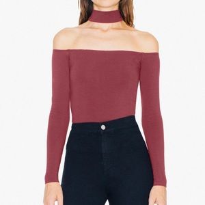 American Apparel Open Shoulder Top
